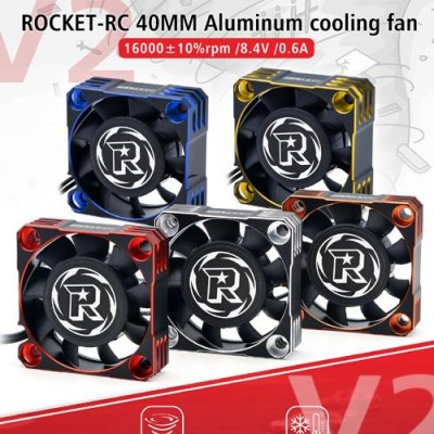 [˾ũ] 697238888292 [SURPASS HOBBY] V2 Aluminum 404010 16000RPM Cooling Fan (Silver&Black)