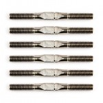 [TEAM ASSOCIATED] AA21565 FT 1:14 Titanium Turnbuckle Set, silver, 35 mm,/1.37 in