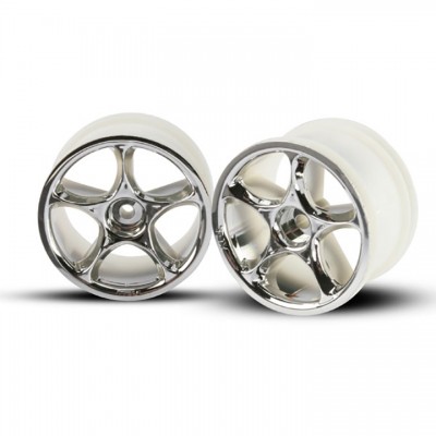 [˾ũ] AX2472 [Traxxas] AX2472 Wheels, Tracer 2.2inch chrome (2) - Bandit rear