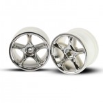 [Traxxas] AX2472 Wheels, Tracer 2.2inch chrome (2) - Bandit rear