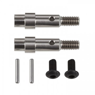 [�˾���ũ] AA71181 [TEAM ASSOCIATED] AA71181 RC10B6 FT Hex Adapter Front Axles, titaniumFront