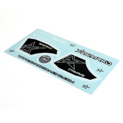 [˾ũ] F89005-BK [SPARKO] Wing Sticker-Black and White