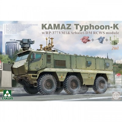 [˾ũ] BT2173 [Takom] BT2173 1/35 KamAZ Typhoon- K w/RP-377VM1 & Arbalet-DM RCWS Module