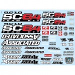 [TEAM ASSOCIATED] AA71180 RC10SC6.4 Decal Sheet