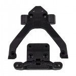 [TEAM ASSOCIATED] AA71182 RC10B6.4 Front Top Plate and Ballstud Mount, angled