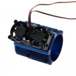 [DETAILS TECH] Aluminum Motor Cooling Double-Fan 41-43mm Blue