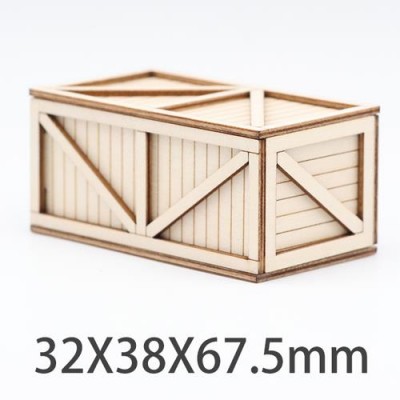 [˾ũ] DTD18003B [DETAILS TECH] Wooden Box Decoration for RC Crawler (32x38x67.5mm)