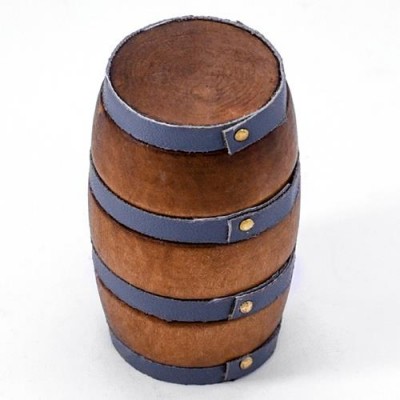[˾ũ] DTSCX24-129 [DETAILS TECH] Mini Wooden Red Barrel Cellar Decorations (51x27mm)