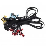 [DETAILS TECH] 1:10 1:8 Scale Elastic Rope Straps for RC Car Luggage Rack 5pcs/Bag Black Buckle