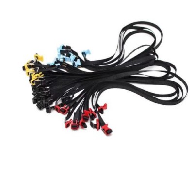 [˾ũ] DTEL06022D [DETAILS TECH] 1:10 1:8 Scale Elastic Rope Straps for RC Car Luggage Rack 5pcs/Bag Red Buckle