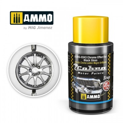 [˾ũ] CG0343 [MIG AMMO] CG0343 Cobra Motor Chrome Effect for Black Gloss