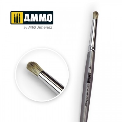 [˾ũ] CG8702 [MIG AMMO] CG8702 6 AMMO Drybrush Technical Brush