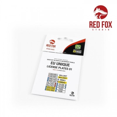 [˾ũ] CGRFSQS-24019 [Red Fox] CGRFSQS-24019 1/24 Unique License plates vol.01 (EU form)