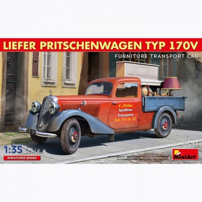[˾ũ] BE38065 [Miniart] BE38065 1/35 Liefer Pritschenwagen Typ 170V Furniture Transport Car