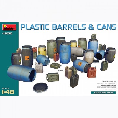 [˾ũ] BE49010 [Miniart] BE49010 1/48 Plastic Barrels & Cans