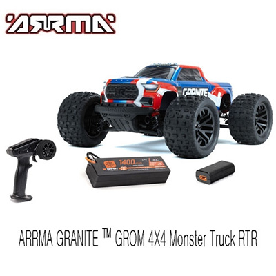 [˾ũ] ARA2102T1 [ARRMA] 1/18 ׷ ׷ ް 380 귯õ 4X4 Ʈ RTR -  