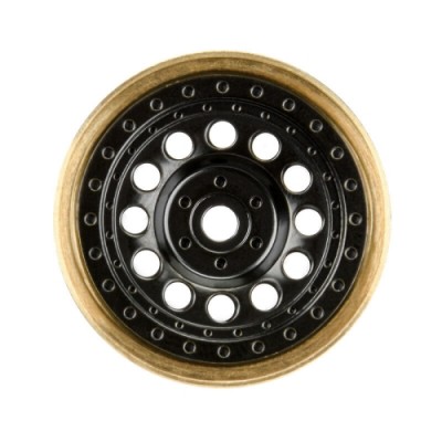 �˾���ũ PRO281200 [PROLINE-RACING] 1/24 Rock Shooter Brass F/R 1.0inch 7mm Crawler Wheels (2) Black