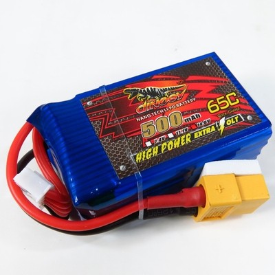 [�˾���ũ] 500-4S-65C [GIANT POWER] 14.8V 500mAh 65C ��Ƭ ������ ���͸� (XT60 ��)