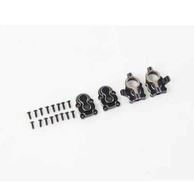 [�˾���ũ] C3137 [ROC HOBBY] FXC24 PORTAL AXLE COVER SET BLACK