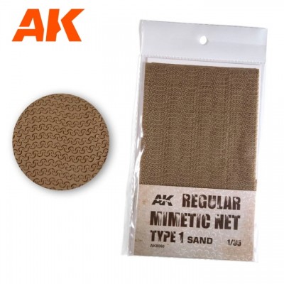 ˾ũ CAK8060 [AK interactive] CAK8060 CAMOUFLAGE NET SAND TYPE 1(ũ 16X23cm)