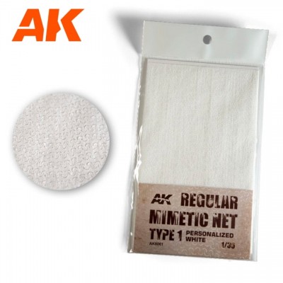 [˾ũ] CAK8061 [AK interactive] CAK8061 CAMOUFLAGE NET PERSONALIZED WHITE TYPE1(ũ 16X23cm)
