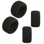 [ARRMA] ARA550112 dBoots FORTRESS Tire Set Glued (Black) (2 Pairs)