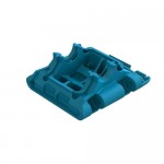 [ARRMA] ARA320788 Rear Lower Skid/Gearbox Mount, Blue