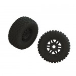 [ARRMA] ARA550110 dBoots FORTRESS LP Tire Set Glued Black (2)