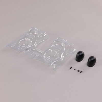 ˾ũ LOS230136 [TEAM LOSI] Interior Set with Helmets, Clear: 1/10 Baja Rey 2.0