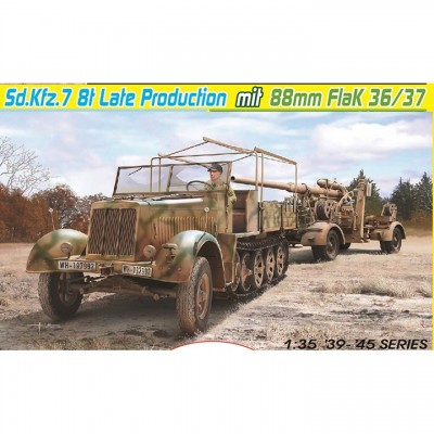 ˾ũ BD6971 [Dragon] BD6971 1/35 Sd.Kfz.7 8(t) Late Production mit 88mm FlaK 36/37