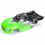 [ARRMA] ARA402359 PAINTED DECALED TRIMMED BODY, GREEN/BLACK: KRATON 4X4