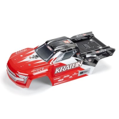 ˾ũ ARA402358 [ARRMA] ARA402358 PAINTED DECALED TRIMMED BODY, RED/BLACK: KRATON 4X4