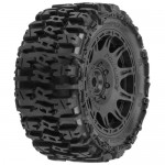 [PROLINE-RACING] 10240-10 1/6 Trencher F/R 5.7 Tires Mounted 24mm Black Raid 8x48 Hex (2)