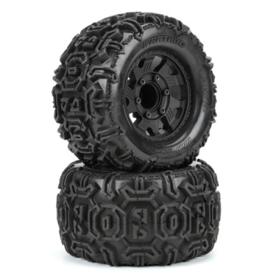 [˾ũ] DTX564310 [DURATRAX]  1/10 Warthog F/R 2.8 Monster Truck Tires MTD 12mm Black Ripper (2)