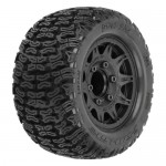 [PROLINE-RACING] PRO1023910 1/10 Bonesaw F/R 2.8 MT Tires Mounted 12mm/14mm Black Raid (2)
