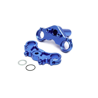 �˾���ũ LOS364003 [TEAM LOSI] Aluminum Triple Clamp Set, Blue: Promoto-MX
