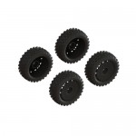 [ARRMA] ARA550114 DBOOTS 2-HO TIRE SET GLUED (BLACK) (2 PAIRS)