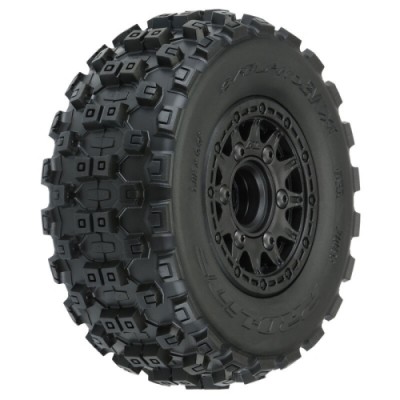 ˾ũ PRO1015610 [PROLINE-RACING] 10156-10 1/10 Badlands MX M2 Fr/Rr 2.2/3.0 SC Mounted 12mm Blk Raid (2)
