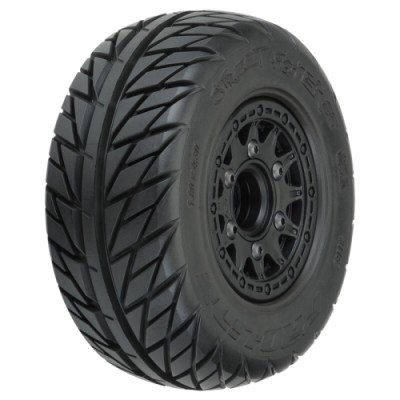 [˾ũ] PRO116710 [PROLINE-RACING] 1167-10 1/10 Street Fighter Fr/Rr 2.2/3.0 SC Mounted 12mm Black Raid (2)