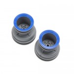 [TEAM LOSI] MT Wheel, Blue Beadlock, Lt Grey(2): Mini LMT