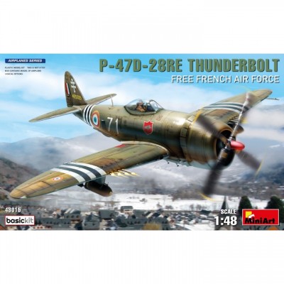 [�˾���ũ] BE48015 [Miniart] BE48015 1/48 P-47D-28RE Thunderbolt Free French Air Force. Basic Kit
