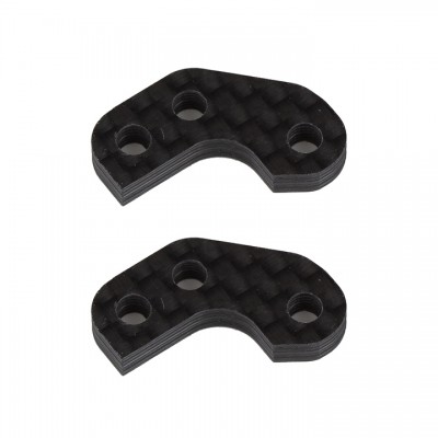 [˾ũ] AA92469 [TEAM ASSOCIATED] AA92469 RC10B7 FT Caster Block Link Mount Set, -2mm, carbon fiber