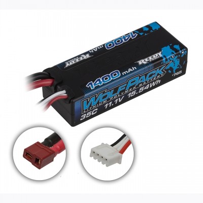 [˾ũ] AAK765 [TEAM ASSOCIATED] AAK765 WolfPack LiPo Mini 1400mAh 35C 3S 11.1V with T-plug
