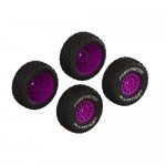 [ARRMA] ARA-1570 dBoots FORTRESS Glued Tire Set, Purple (2 Pairs)