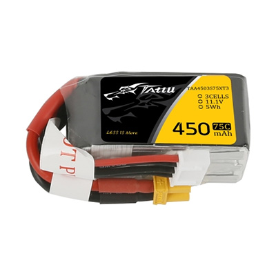 �˾���ũ TA-75C-450-3S1P-XT30 [Gens Ace(Tattu)] 11.1V 450mAh 75C ��Ƭ������ ���͸� - XT30