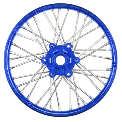 �˾���ũ PRO283600T1 [PROLINE-RACING] PRO283600T1 1/4 Pro-Spec Aluminum V2 Bead Front Wheel Blue/Blue (1): Promoto-MX