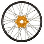 [PROLINE-RACING] PRO283600T3 1/4 Pro-Spec Aluminum V2 Bead Front Wheel Black/Gold (1): Promoto-MX