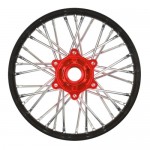[PROLINE-RACING] PRO283700T2 1/4 Pro-Spec Aluminum V2 Bead Rear Wheel Black/Red (1): Promoto-MX