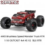 [ARRMA] 1/10 OUTCAST 4X4 4S V2 BLX Stunt Truck RTR, Red (͸,  ʿ)
