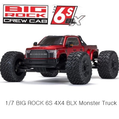 [˾ũ] ARA7612T2 [ARRMA] 1/7 BIG ROCK 6S 4X4 BLX Monster Truck RTR, Red